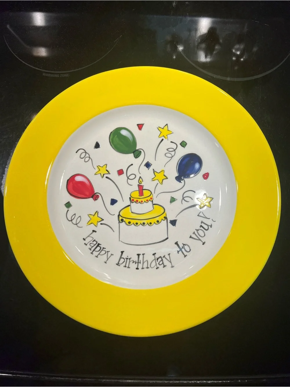 Vintage Happy Birthday Party to You! Plate - Signed by Artist